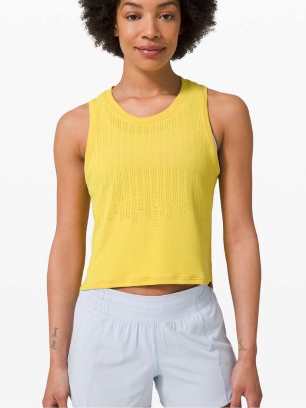 lululemon athletica Yellow Muscle Tank Top